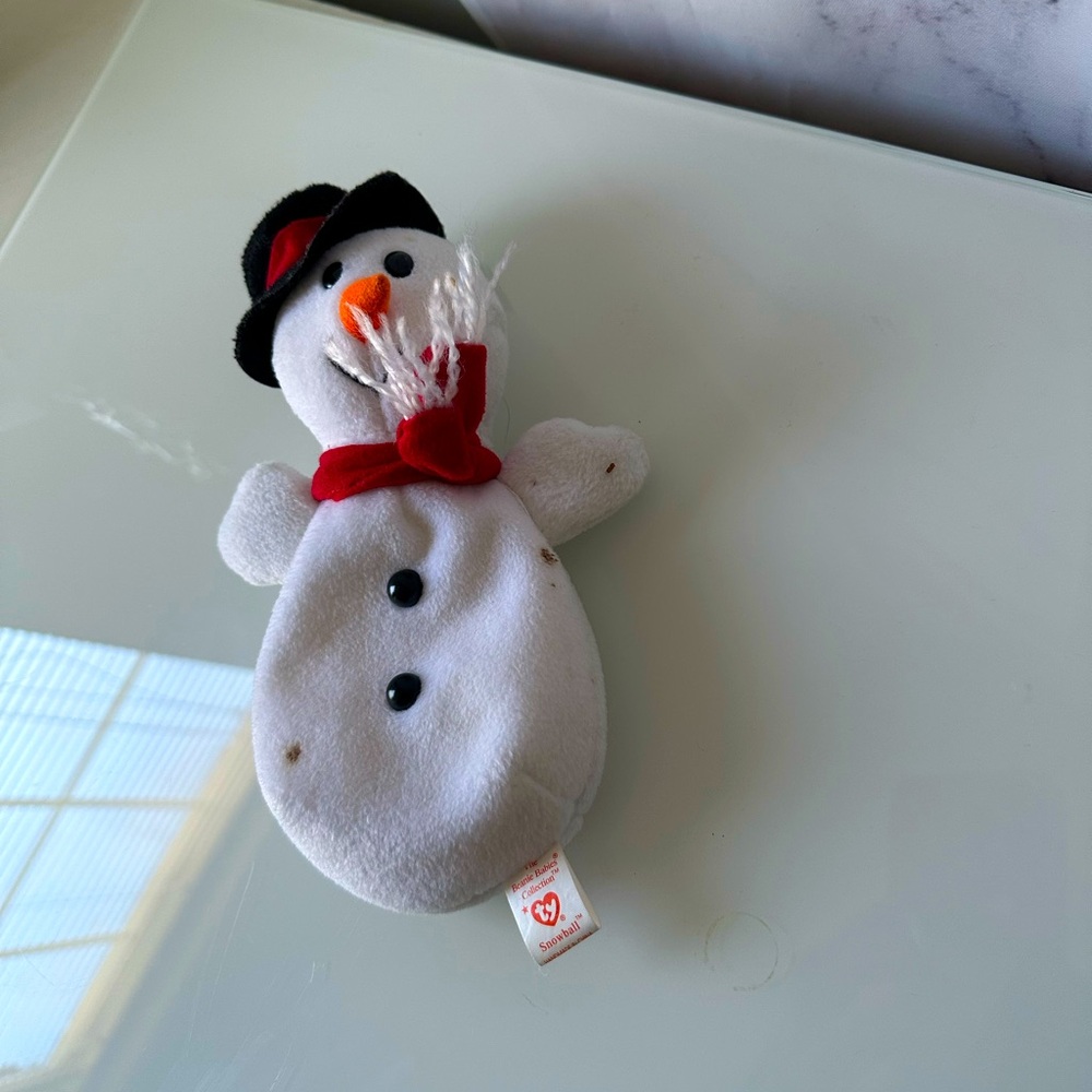 1996 SNOWBALL BEANIE BABIES TY